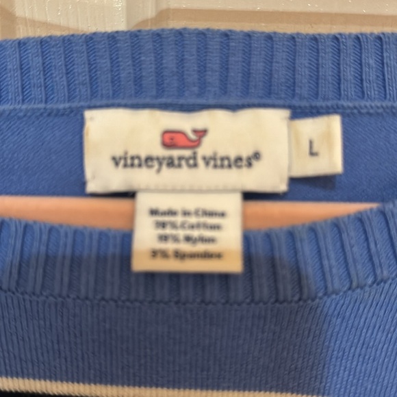 Vineyard Vines lightweight striped sweater L - Picture 2 of 3